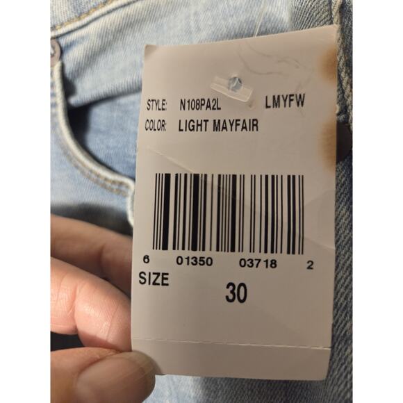 Edyson Valentino Wide Leg Jeans Womens 30 High Rise Light Wash Stretch NWT - Picture 4 of 12